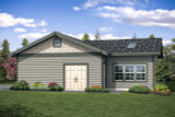 Craftsman House Plan - 87989 - Left Exterior