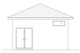 Secondary Image - Traditional House Plan - Mariner Poolhouse 88144 - Rear Exterior