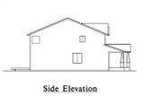 Craftsman House Plan - 88743 - Left Exterior
