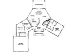 Ranch House Plan - Hamilton 88844 - 1st Floor Plan