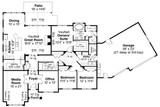 Classic House Plan - Chemeketa 89044 - 1st Floor Plan