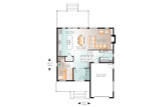 Modern House Plan - Aldana 89267 - 1st Floor Plan
