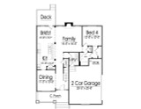 Bungalow House Plan - 89353 - 1st Floor Plan