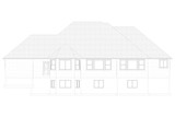Traditional House Plan - Shelley 89248 - Rear Exterior