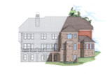 Lodge Style House Plan - 89568 - Rear Exterior