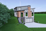 Contemporary House Plan - 89624 - Left Exterior