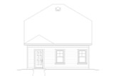 Cottage House Plan - 89805 - Rear Exterior