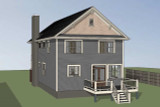 Bungalow House Plan - 89922 - Rear Exterior