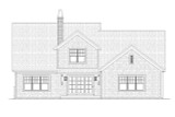 Cape Cod House Plan - Pinecrest 90051 - Rear Exterior