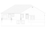 Traditional House Plan - Benbow 90258 - Rear Exterior