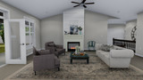 Traditional House Plan - Benbow 90258 - Family Room