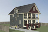 Country House Plan - 90592 - Left Exterior