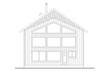 Cottage House Plan - 90870 - Rear Exterior