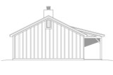 Country House Plan - 90877 - Left Exterior