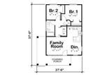 Modern House Plan - Mylitta Adobe 91430 - 1st Floor Plan