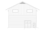 Traditional House Plan - Bottle Bay 91617 - Rear Exterior