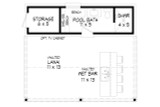 Traditional House Plan - 91781 - 1st Floor Plan