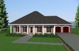 Traditional House Plan - 91874 - Front Exterior