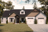 Ranch House Plan - Robin 91884 - Front Exterior