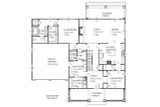Ranch House Plan - Gladstone 92071 - 1st Floor Plan