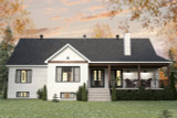 Farmhouse House Plan - Country Side 2 92220 - Rear Exterior