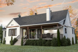 Farmhouse House Plan - Country Side 2 92220 - Rear Exterior