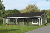 Ranch House Plan - Osage Ranch 92594 - Front Exterior