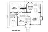 Traditional House Plan - 92756 - 1st Floor Plan