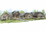 Lodge Style House Plan - Barrett 92758 - Front Exterior