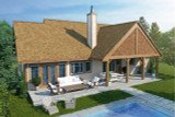 Secondary Image - Ranch House Plan - Cherokee II 92799 - Rear Exterior