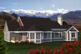 Secondary Image - Craftsman House Plan - 92950 - Rear Exterior