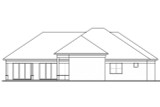 Secondary Image - Mediterranean House Plan - Savoy 93445 - Rear Exterior