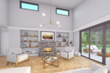 Modern House Plan - Wind Ridge 93615 - Great Room