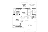 Craftsman House Plan - Wendover 93752 - 1st Floor Plan