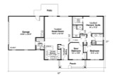 Ranch House Plan - Kettering 93960 - 1st Floor Plan