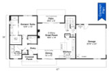 Modern House Plan - Cedar Edge 93988 - 1st Floor Plan