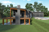 Contemporary House Plan - 94421 - Left Exterior