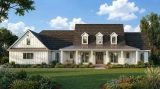 Farmhouse House Plan - Piney Bluff 94540 - Front Exterior