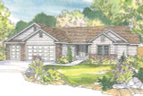 Ranch House Plan - Rollins 95046 - Front Exterior