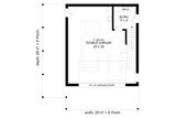 Contemporary House Plan - The Escape 95243 - 1st Floor Plan