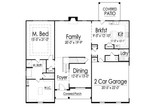 Traditional House Plan - 95331 - 1st Floor Plan