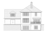 Traditional House Plan - Knight 95427 - Rear Exterior