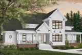 Farmhouse House Plan - New Cotton Country 95543 - Front Exterior