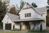 Farmhouse House Plan - Oaks 95488 - Front Exterior