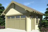 Craftsman House Plan - Comstock Garage 95598 - Front Exterior