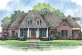 European House Plan - Natchez 95876 - Front Exterior