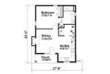 Cottage House Plan - 96003 - 1st Floor Plan