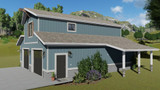 Farmhouse House Plan - Stubbs Cabin 95985 - Right Exterior