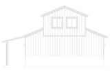 Farmhouse House Plan - Stubbs Cabin 95985 - Rear Exterior
