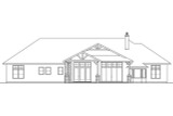 Secondary Image - Craftsman House Plan - Meadows Edge 96365 - Rear Exterior